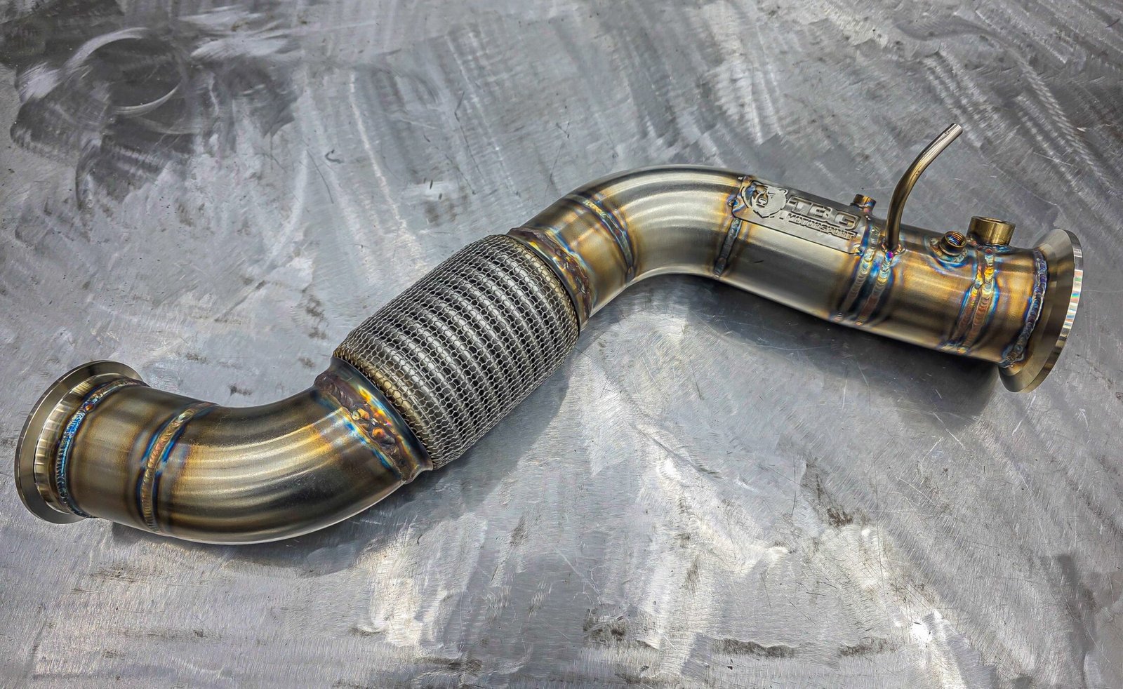 BMW 325d / 330d E9x – Downpipe 76 mm in AISI 304L - progetto TBG Motorsport - foto 1