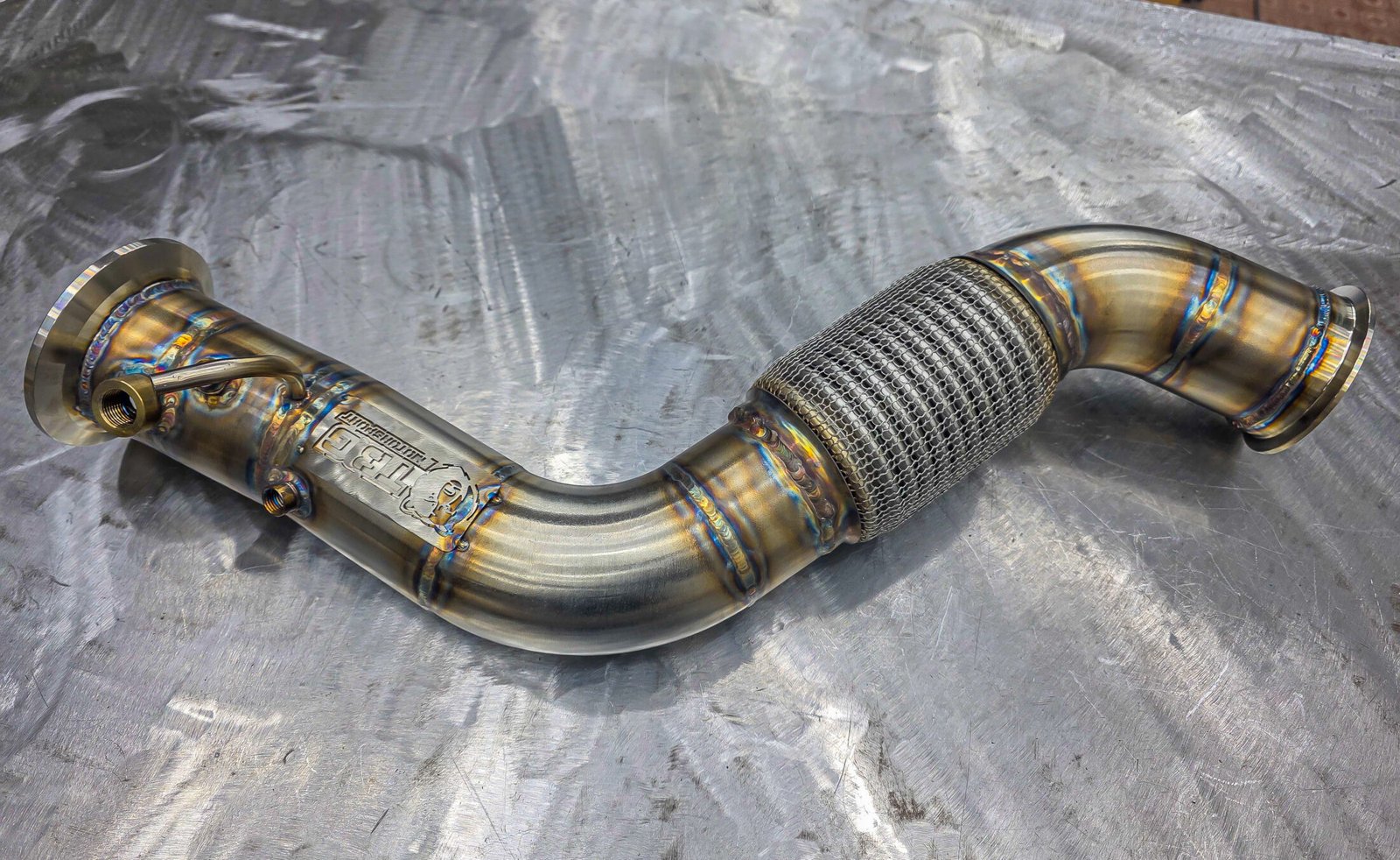 BMW 325d / 330d E9x – Downpipe 76 mm in AISI 304L - progetto TBG Motorsport - foto 3