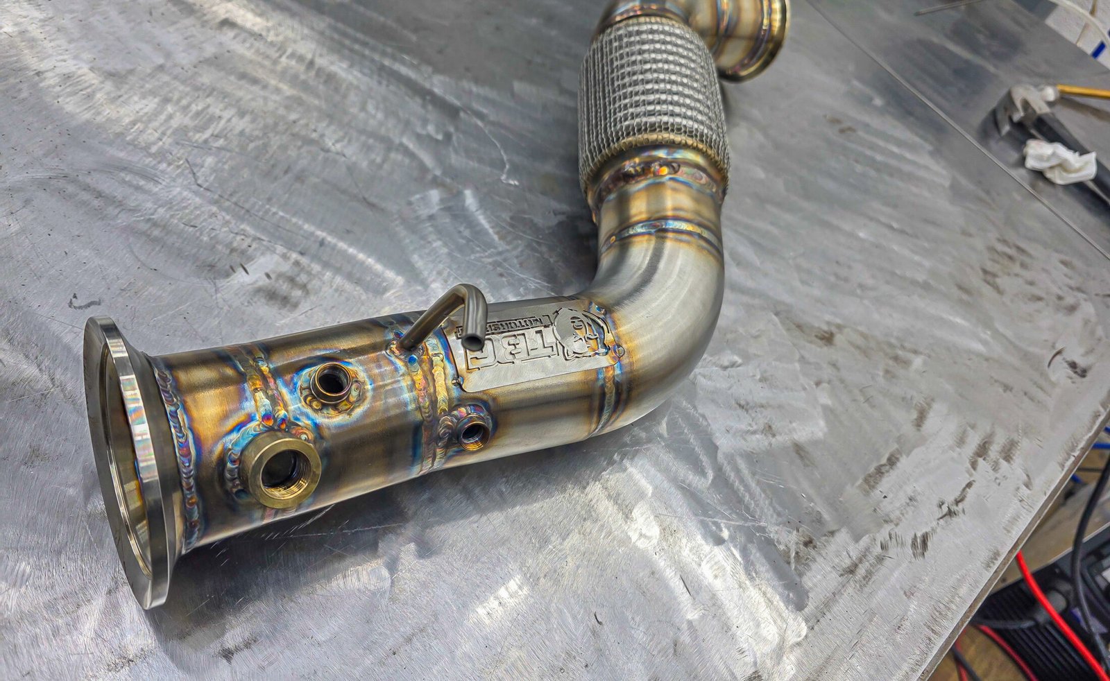 BMW 325d / 330d E9x – Downpipe 76 mm in AISI 304L - progetto TBG Motorsport - foto 4